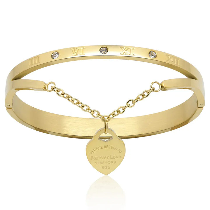 Eternal Love Bangle | Elegant Women's Jewellery-Gold-State of Style
