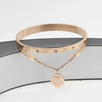Eternal Love Bangle | Elegant Women's Jewellery-Rose-gold-State of Style