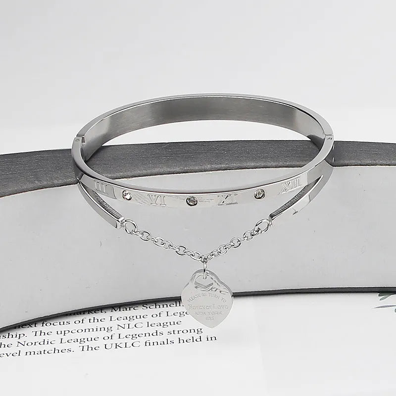 Eternal Love Bangle | Elegant Women's Jewellery-Silver-State of Style