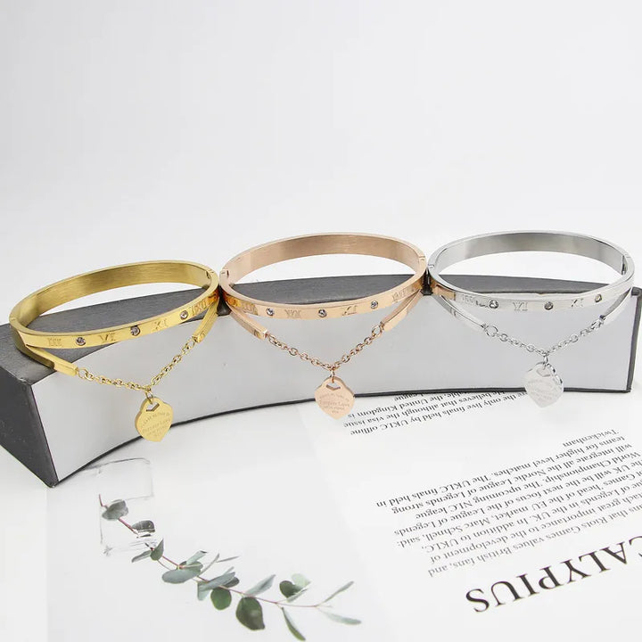 Eternal Love Bangle | Elegant Women's Jewellery-Silver-State of Style