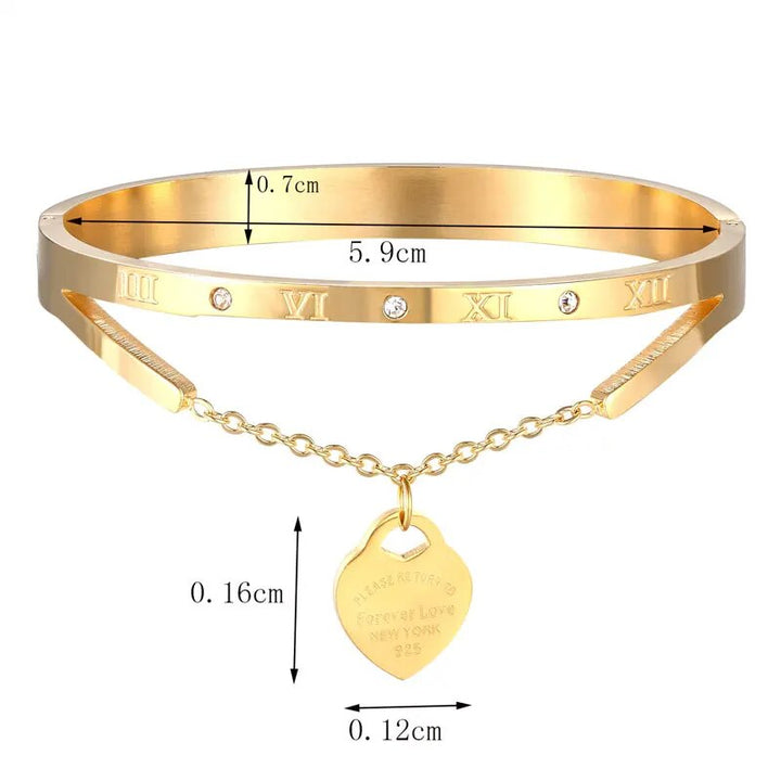 Eternal Love Bangle | Elegant Women's Jewellery-Silver-State of Style