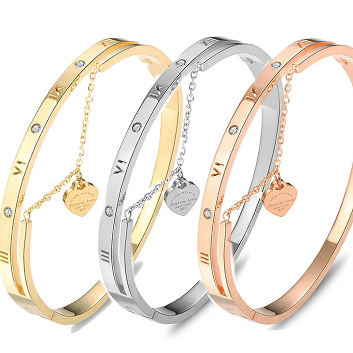 Eternal Love Bangle | Elegant Women's Jewellery-Silver-State of Style