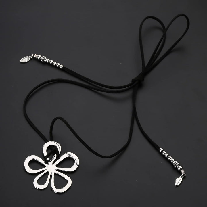 Ethnic Style Flower Necklace | Bohemian Floral Pendant-State of Style