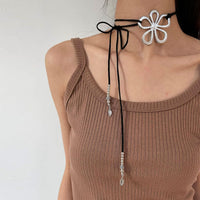 Ethnic Style Flower Necklace | Bohemian Floral Pendant-State of Style