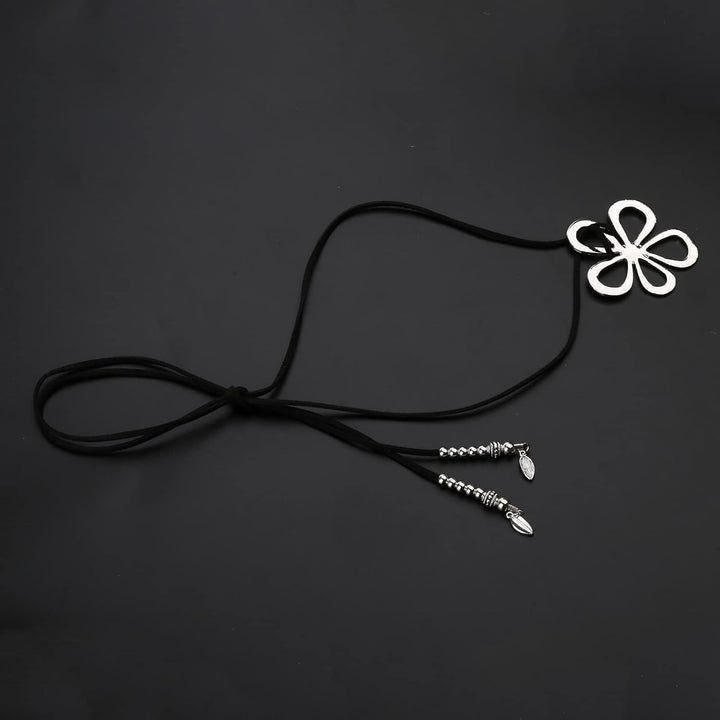 Ethnic Style Flower Necklace | Bohemian Floral Pendant-State of Style