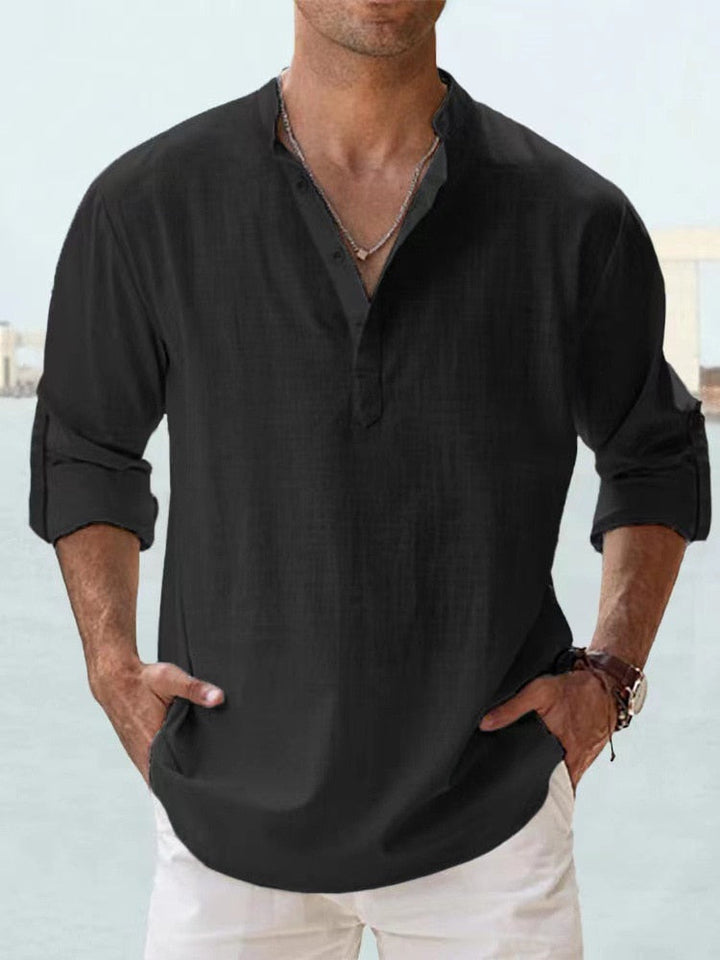 Eugene – Casual Comfort Shirt-Black-M-State of Style