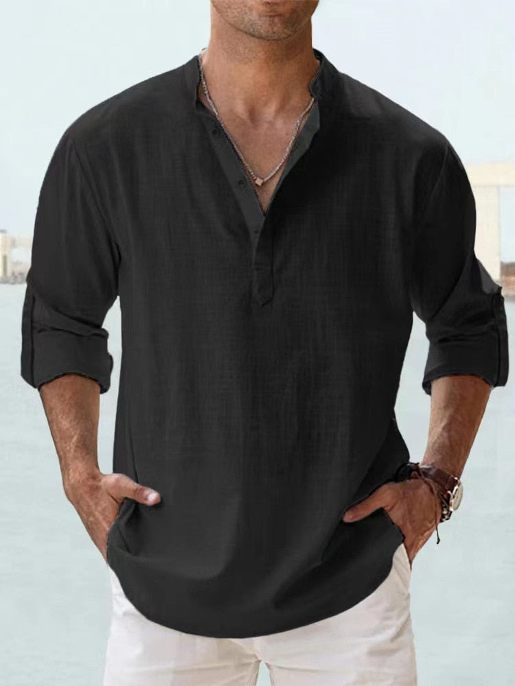 Eugene – Casual Comfort Shirt-Black-M-State of Style