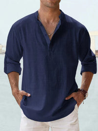 Eugene – Casual Comfort Shirt-Blue-M-State of Style
