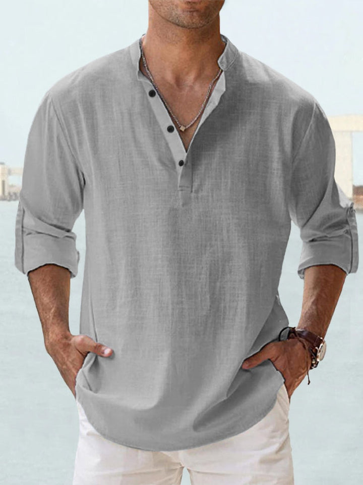 Eugene – Casual Comfort Shirt-Grey-M-State of Style