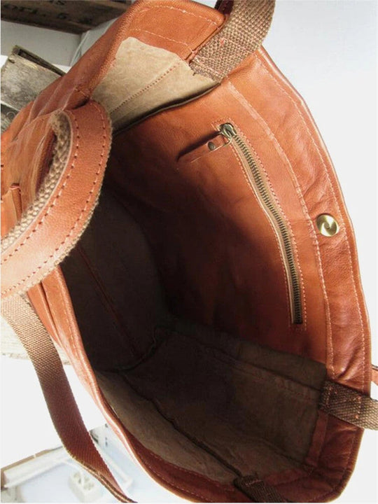 Eva | Luxury Leather Handbag-Brown-State of Style