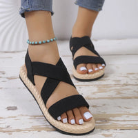 Eva - Orthopedische Beige Comfort Sandalen-Zwart-35-State of Style