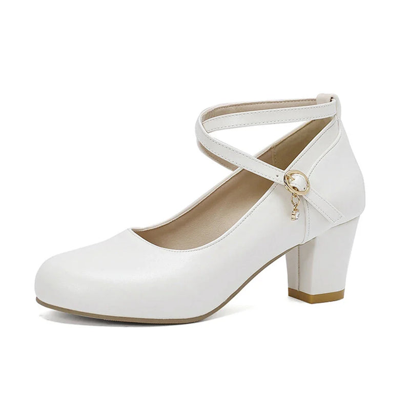 Eva - Orthopedische Klassieke Zwarte Pumps-Zwart-34-State of Style