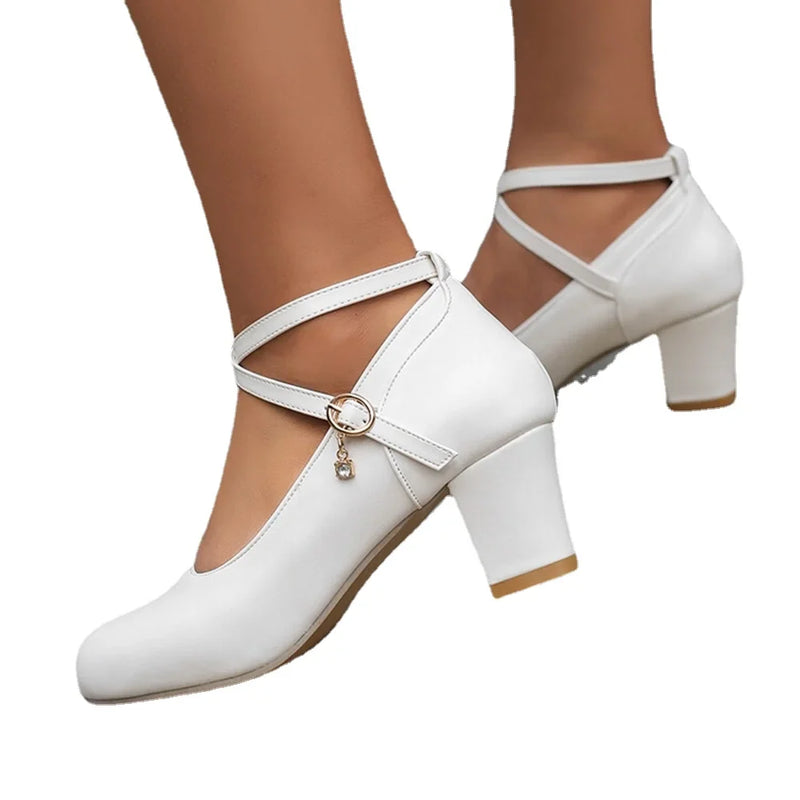 Eva - Orthopedische Klassieke Zwarte Pumps-Zwart-34-State of Style