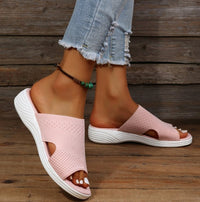 Eva - Orthopedische Marineblauwe Comfort Slippers-Roze-34-State of Style