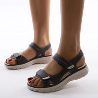 Eva - Orthopedische Zwarte Bunion Sandalen-Zwart-35-State of Style