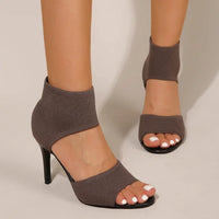 Eva - Orthopedische Zwarte Elegante Hakken-Bruin-35-State of Style