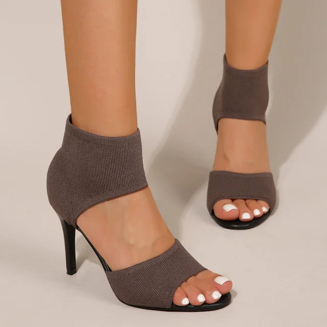 Eva - Orthopedische Zwarte Elegante Hakken-Bruin-35-State of Style