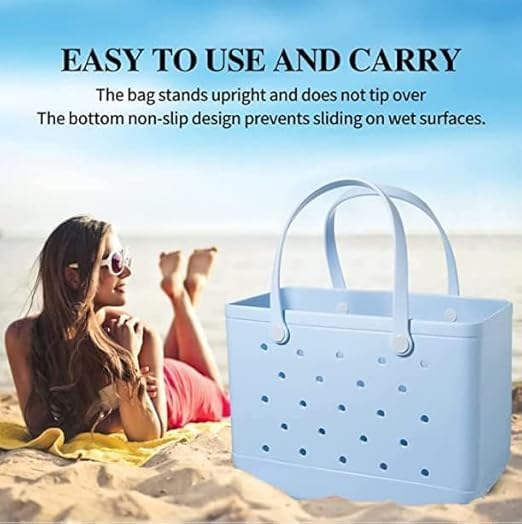 Washable EVA Beach Tote Bag with Vent Holes