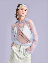 Lightweight Nylon Waist Pack with Adjustable Strap and Triple Pockets – 1+1 FREE