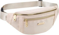 Lightweight Nylon Waist Pack with Adjustable Strap and Triple Pockets – 1+1 FREE
