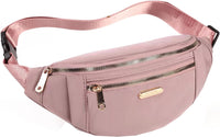 Lightweight Nylon Waist Pack with Adjustable Strap and Triple Pockets – 1+1 FREE
