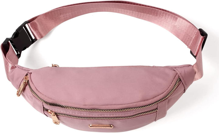 Lightweight Nylon Waist Pack with Adjustable Strap and Triple Pockets – 1+1 FREE