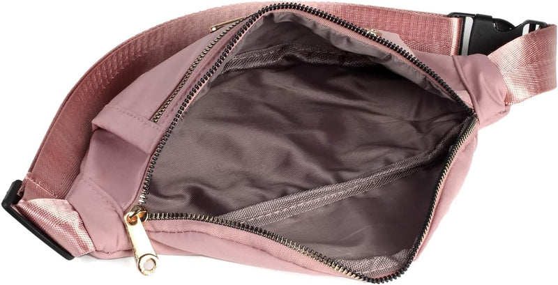 Lightweight Nylon Waist Pack with Adjustable Strap and Triple Pockets – 1+1 FREE