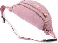 Lightweight Nylon Waist Pack with Adjustable Strap and Triple Pockets – 1+1 FREE