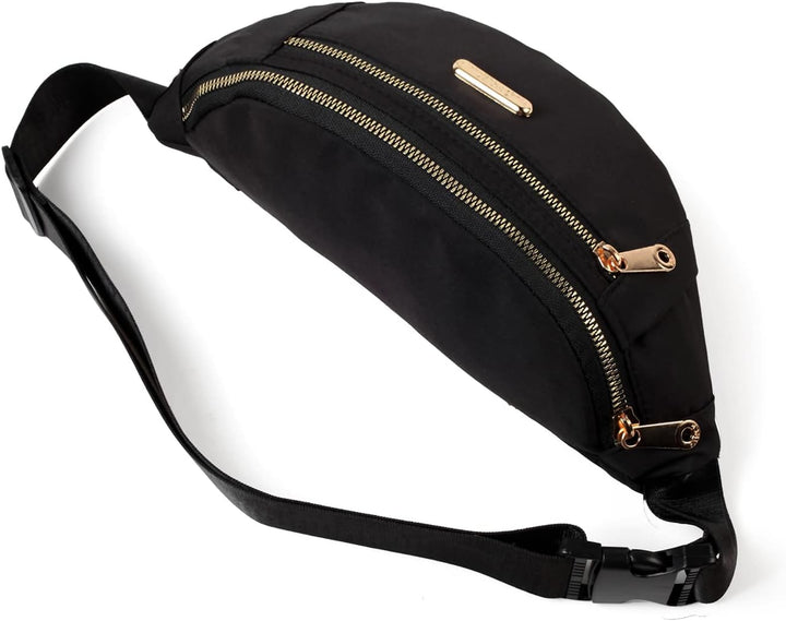 Lightweight Nylon Waist Pack with Adjustable Strap and Triple Pockets – 1+1 FREE