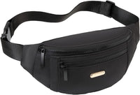 Lightweight Nylon Waist Pack with Adjustable Strap and Triple Pockets – 1+1 FREE