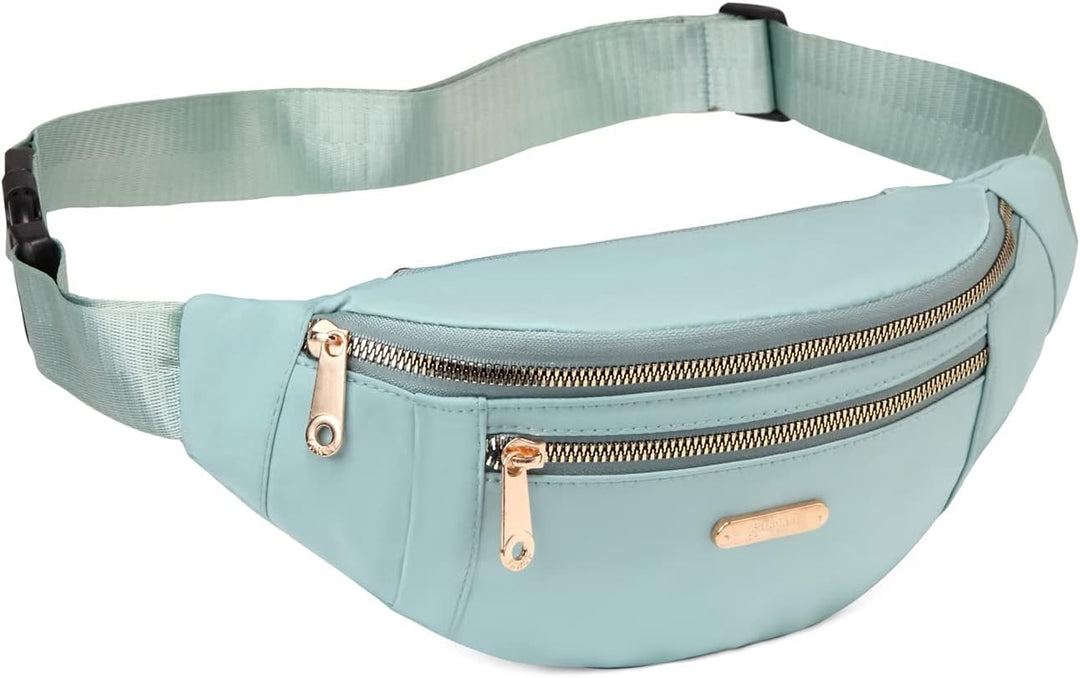 Lightweight Nylon Waist Pack with Adjustable Strap and Triple Pockets – 1+1 FREE