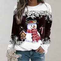Eve - Warm Christmas Jumper for Women-Dark brown-M-State of Style