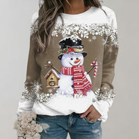 Eve - Warm Christmas Jumper for Women-Khaki-M-State of Style