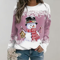 Eve - Warm Christmas Jumper for Women-Pink-M-State of Style