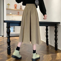 Evelyn Traditional Skirt – High-Waisted Vintage Pleated Midi Skirt-Brown-S-State of Style