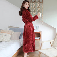 Evi Plush Bathrobe | Stylish and Comfortable-Burgundy-M-State of Style