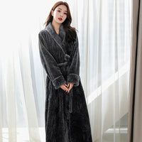 Evi Plush Bathrobe | Stylish and Comfortable-Grey-M-State of Style