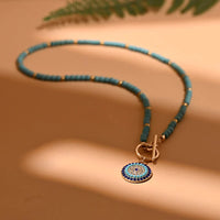 Evil Eye Pearl Choker Necklace | Protection and Style-BLUE 1-State of Style