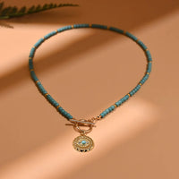 Evil Eye Pearl Choker Necklace | Protection and Style-BLUE 3-State of Style