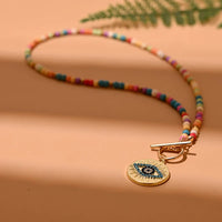 Evil Eye Pearl Choker Necklace | Protection and Style-MULTI-COLOR 1-State of Style