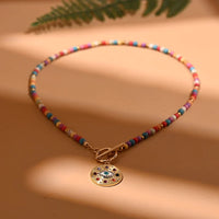 Evil Eye Pearl Choker Necklace | Protection and Style-MULTI-COLOR 2-State of Style