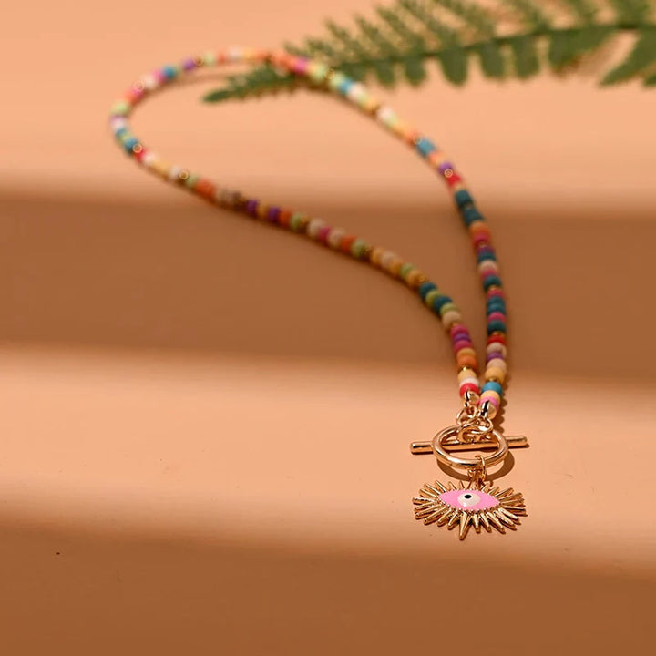 Evil Eye Pearl Choker Necklace | Protection and Style-MULTI-COLOR 3-State of Style