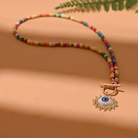 Evil Eye Pearl Choker Necklace | Protection and Style-MULTI-COLOR 4-State of Style