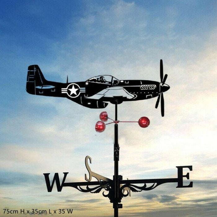Excentric Weather Vane for the Garden – Vintoro-Airplane-State of Style