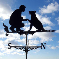 Excentric Weather Vane for the Garden – Vintoro-Man / Dog-State of Style