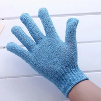 Exfoliating Bath Gloves - 2-Piece Set-Blue-State of Style