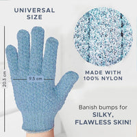 Exfoliating Bath Gloves - 2-Piece Set-Purple-State of Style