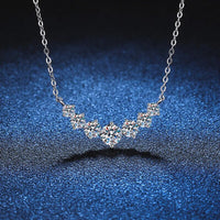 Exquisite 925 Sterling Silver Moissanite Necklace-1.7ct-State of Style