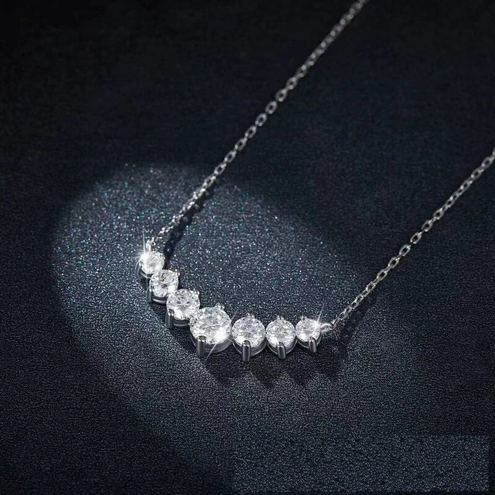 Exquisite 925 Sterling Silver Moissanite Necklace-1.7ct-State of Style