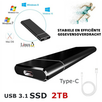 External Hard Drive with Ultra-Fast Performance - SpeedVault-1TB-Black-State of Style